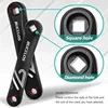 BUCKLOS Bicycle Left Crank Arm Aluminum Alloy Bike Single Crankarm 152MM 170MM E-Bike Cranks Square Hole Dynamic Bike Cranks 3