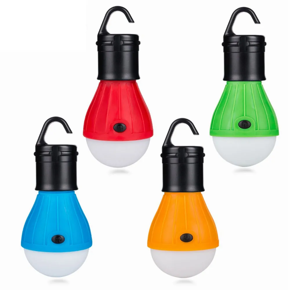 

Mini Portable Lighting Lantern Tent Light LED Bulb Emergency Lamp Waterproof Hanging Hook Flashlight Camping Light Use 3*AAA