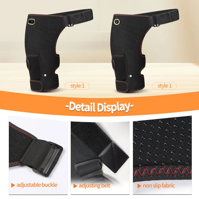 Full-Wrap Hip Support Brace with Massager Sciatica Pain Relief Buttock Physical Therapy Recovery Focused Hip Heating USB-Powered 4