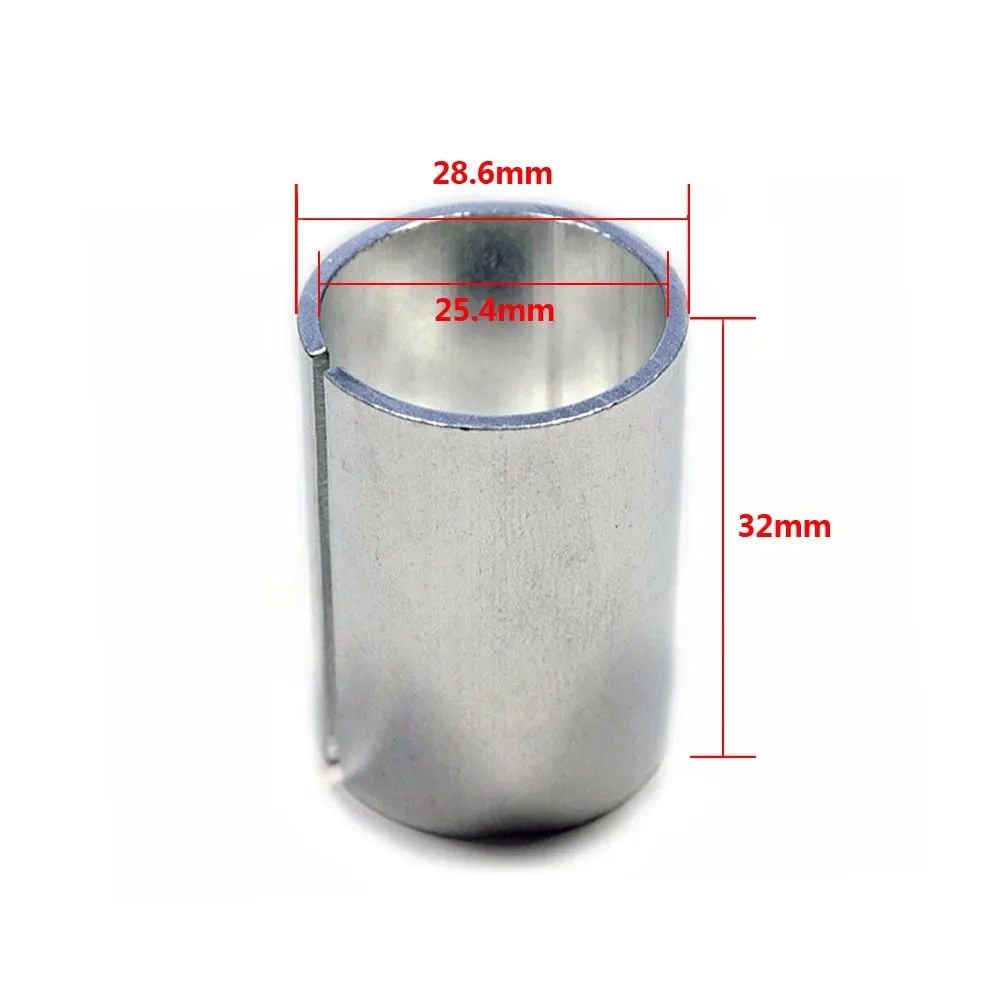 

Stem Fork Adapter, Bike Bicycle Stem Shim, Convert 1 Fork Steerer To 1 1/8 Stems, Aluminum Material, Silver Color