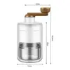 Portable Snow Cone Machine Manual Ice Breaker for Family Restaurants Bars 6