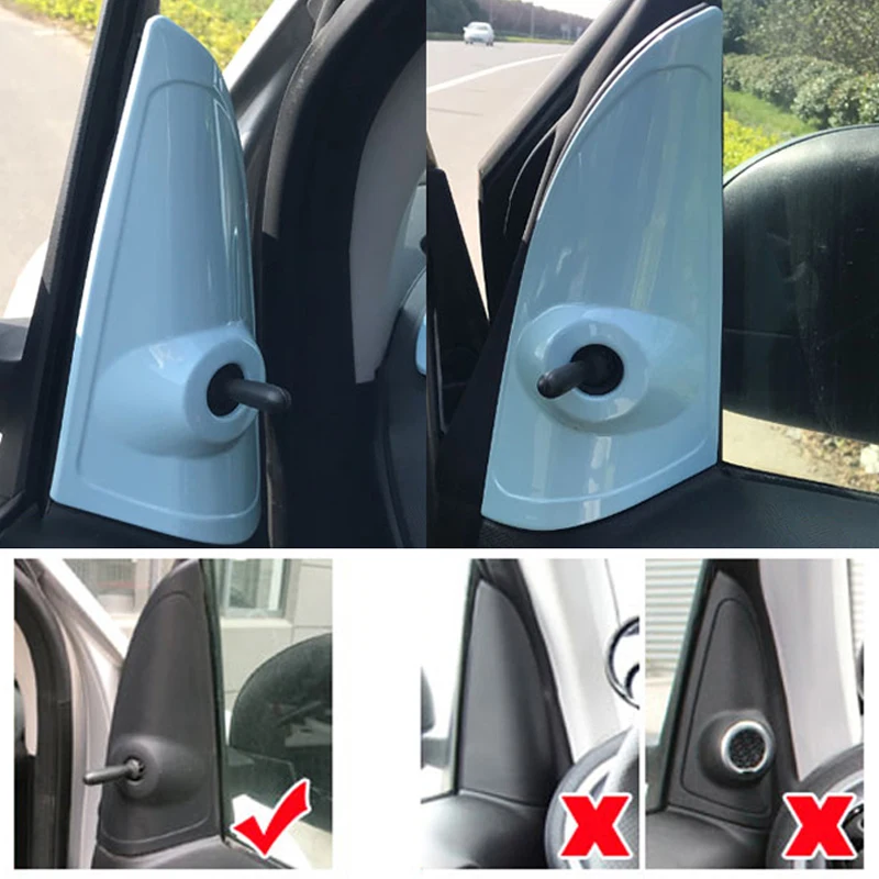 2Pcs Car Rear View Mirror Regolazione Trim Cover Sticker Per Mercedes Smart 453 Fortwo Forfour Accessori Per Auto Interior Styling