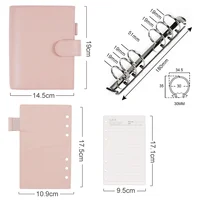 Moterm Luxe 2.0 Personal Size Planner with 30 MM Rings Binder Genuine Pebbled Grain Leather Notebook Diary Agenda Organizer 2