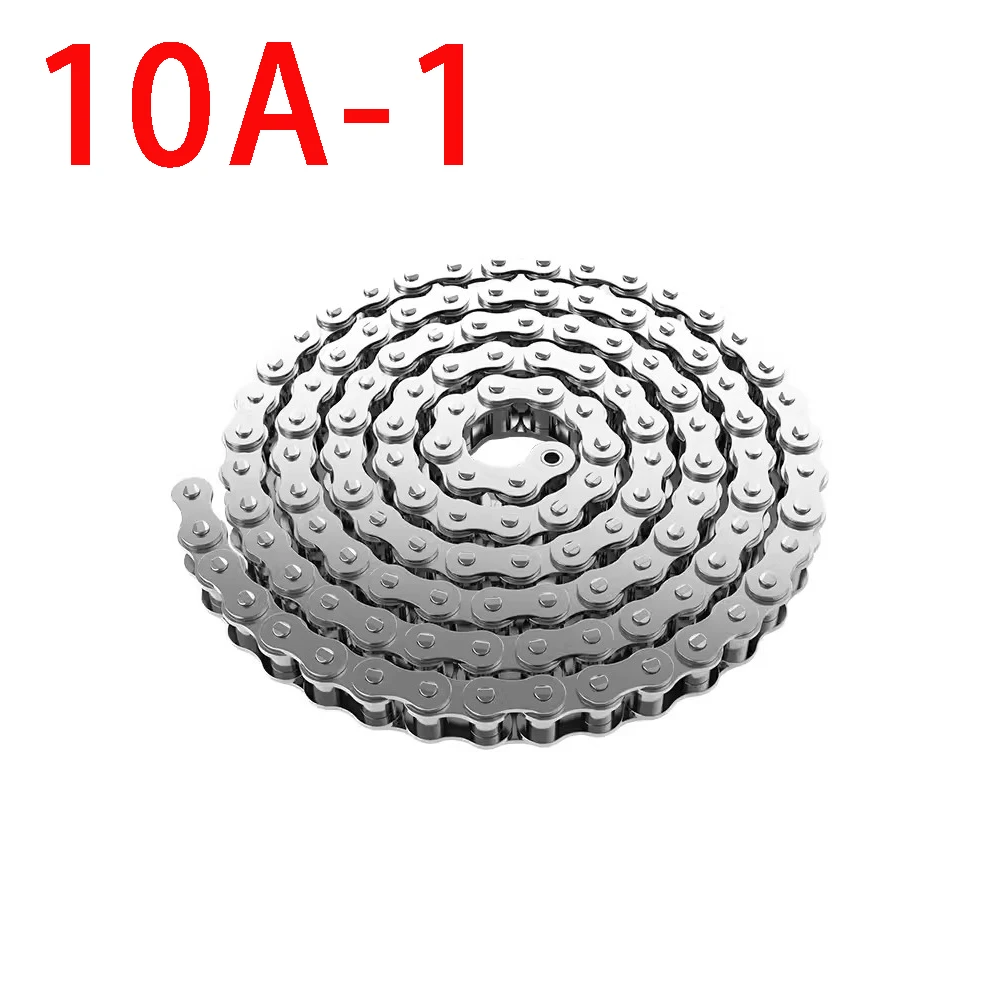 1PCS 1.5 Meter 304 Stainless Steel Short Pitch Roller Drive Chain Industrial Transmission Chain 10A-1