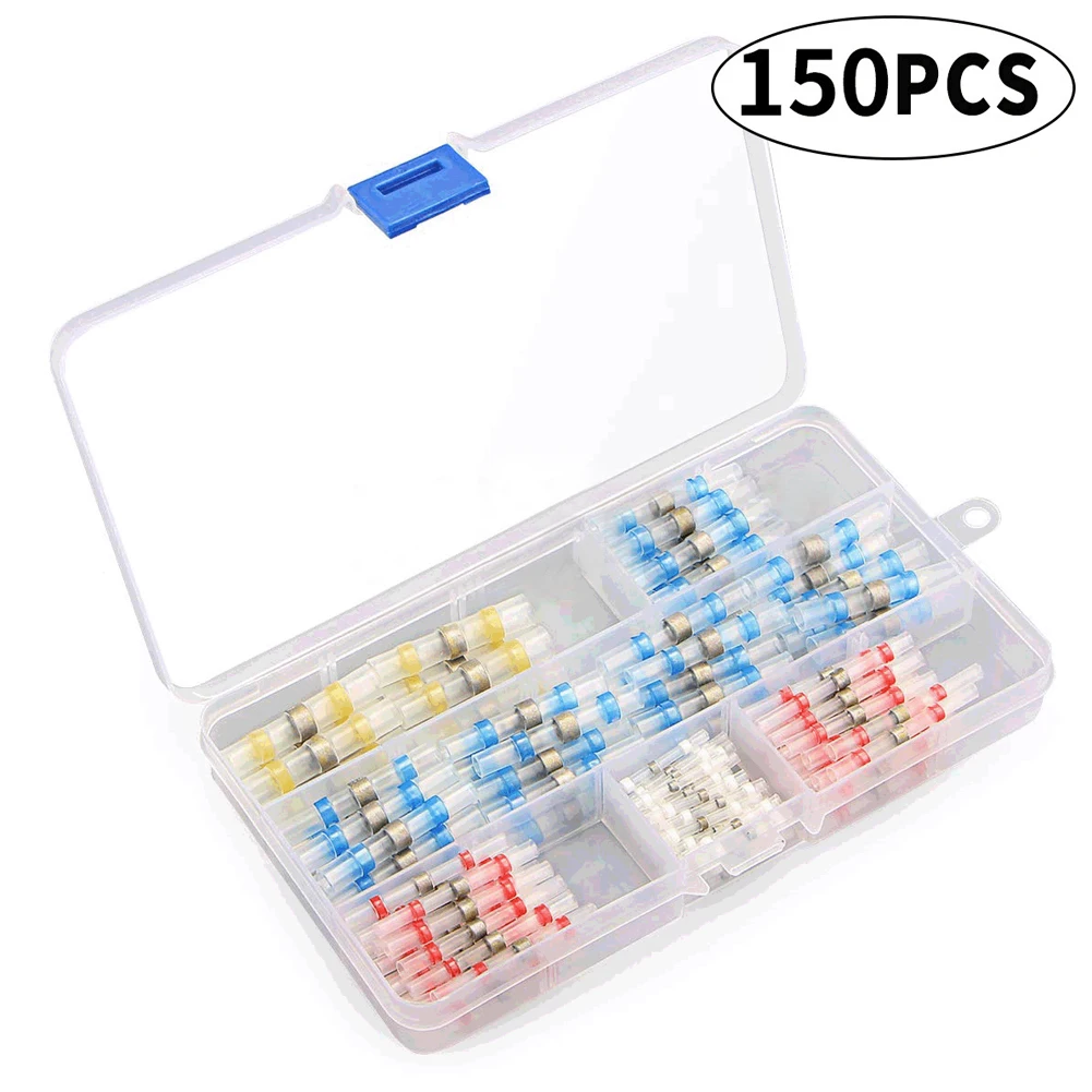 

Heat Shrink Set Solder Connectors Parts Tools Useful Waterproof Wide Application 150 Pcs Accessories Automotive