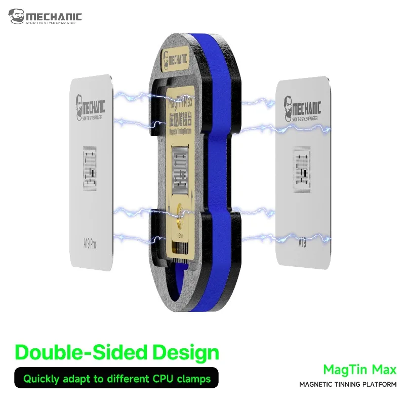MECHANIC MagTin Max iPhone CPU Snapdragon HiSilicon 시리즈용 자석식 양면 리볼링 플랫폼 세트 75PCS 스텐실 세트