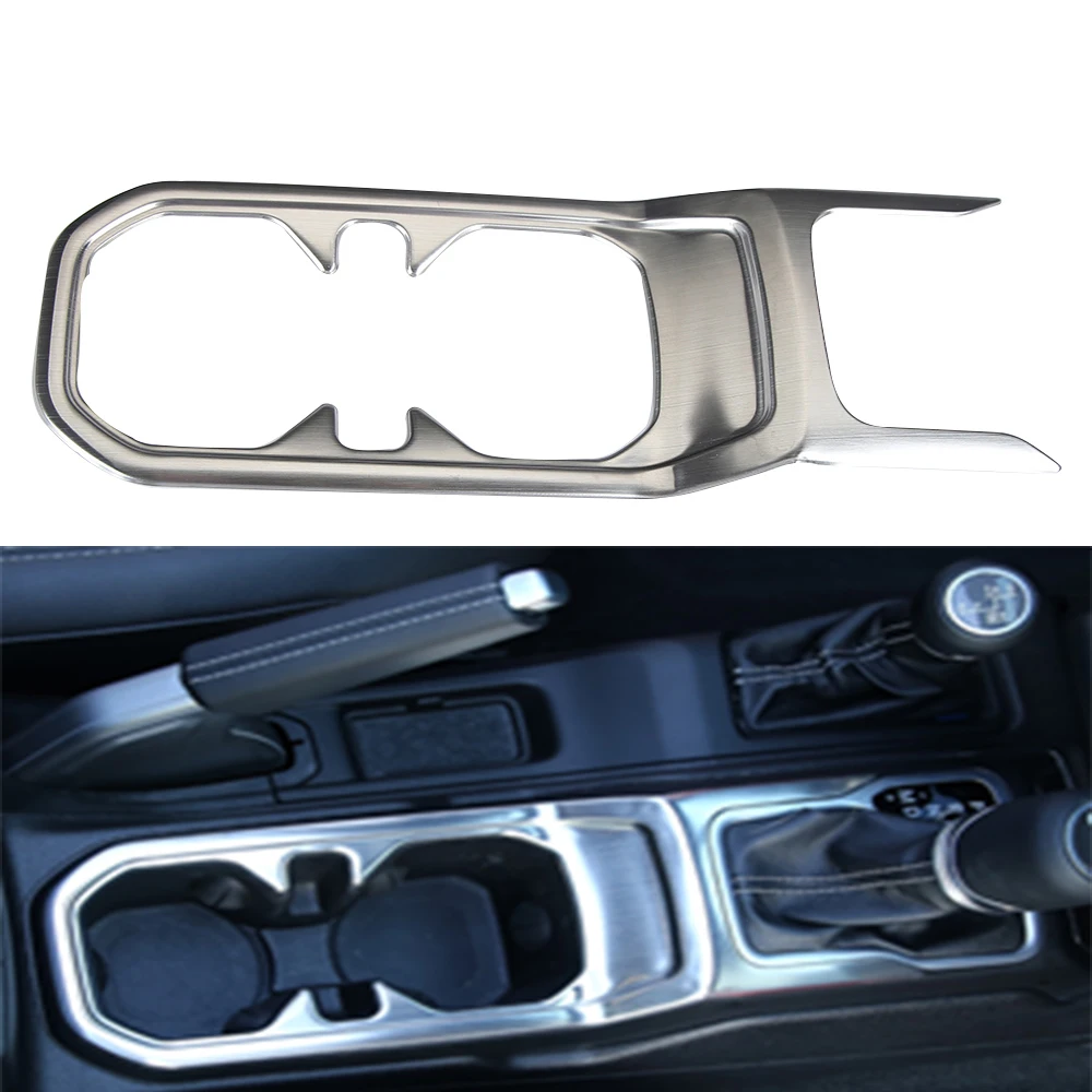 

Stainless Steel Interior Accessories Gear Box Trim Cover For Jeep Wrangler JL 2018-2020 LANTSUN JL1041