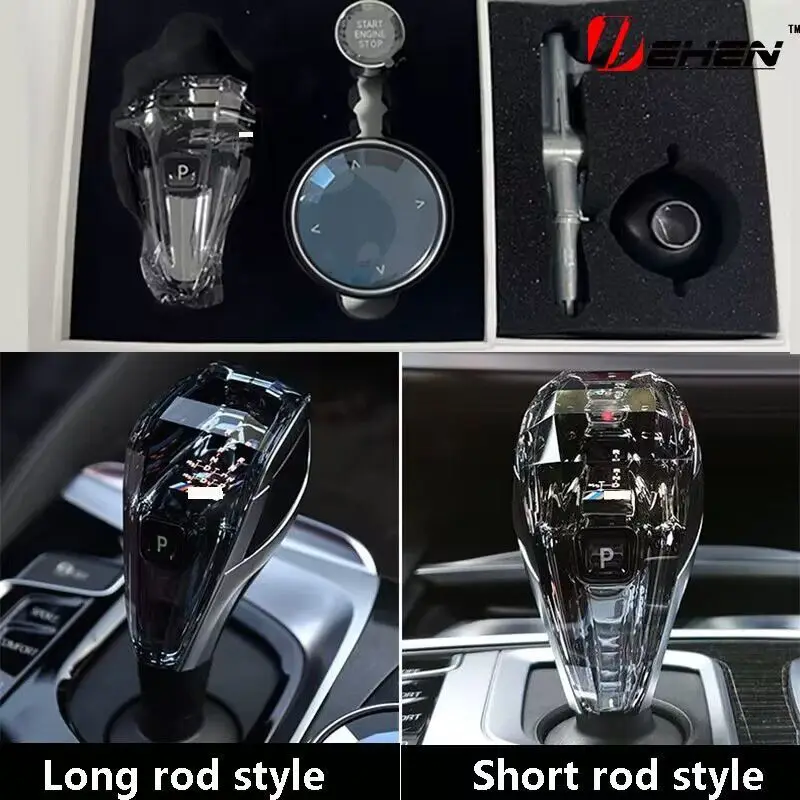 

Crystal Gear Shift Knob Gearbox Handle for BMW X5/X6/6GT/X4/3/4/5 Series G30 G20 G01 G02 G08 G32 F44 E70 E71 F15 Interior Parts