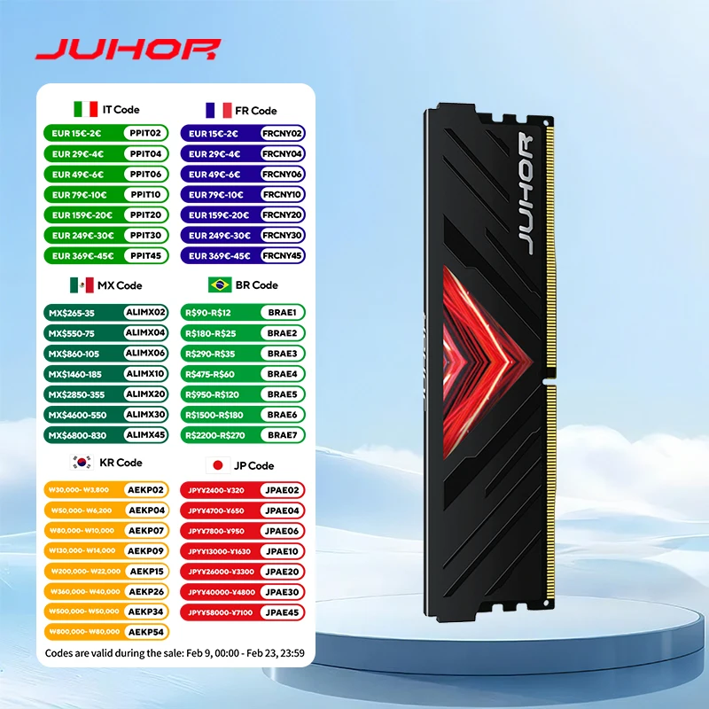 JUHOR Pamięć RAM DDR4 8GB 16GB 2666MHz 3200MHz Udimm Dimm Pamięć do Komputerów Stacjonarnych - AliExpress 7