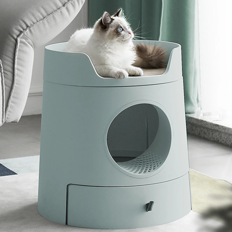 

Playground Covered Cat Bedpans Deodorization Convenient Drawer Leak Proof Cat Bedpan Sandbox Enclosed Arenero Gato Produc QF50CB