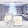 Use this clear plastic acrylic medicine bottle holder dispenser for storage - perfect for cotton swabs, discs and cosmetic pads! 3
