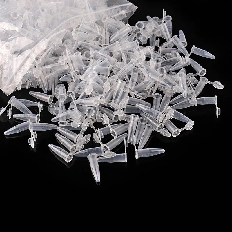 Transparent Mini Plastic Test Tube Centrifuge 50 Pieces 1.5ML Management Unit For Laboratory Sample Containers School plastic test tubes,centrifuge tube