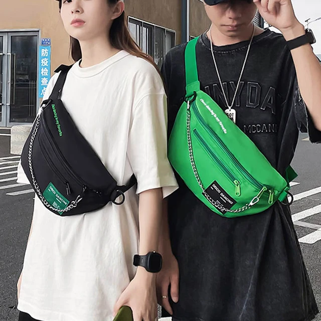 Street style Ladies Waist Bags Casual Hip hop Waist pack And Phone Pack  Unisex Shoulder Crossbody Chest Bags New Chain Belt Bags - AliExpress