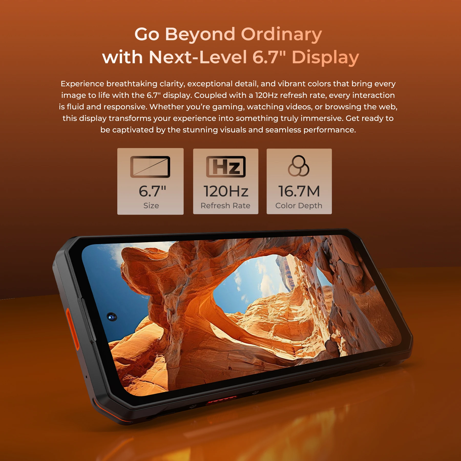 OUKITEL WP58 PRO 5G Rugged Smartphone 24GB(8+16) RAM + 512 ROM