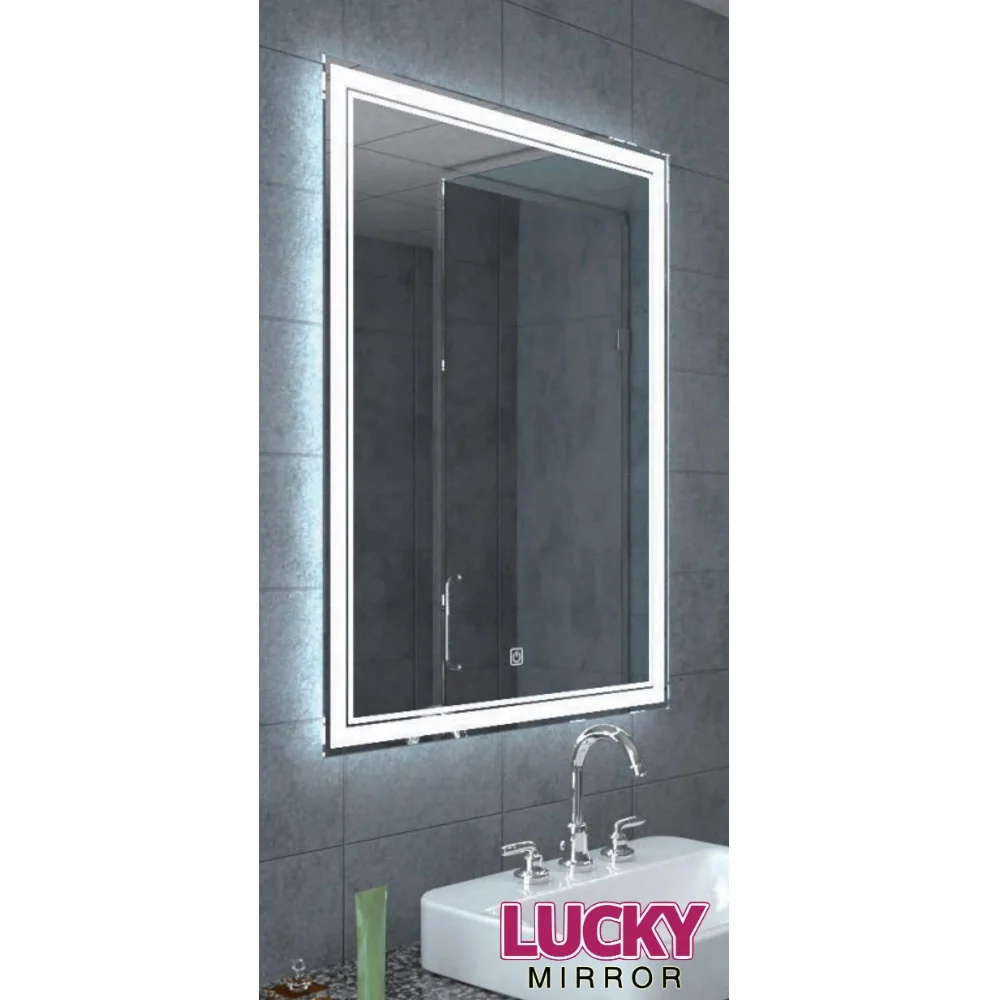 Rectangular Anti Fog Smart LED Bathroom mirror with Bluetooth Magnifier
