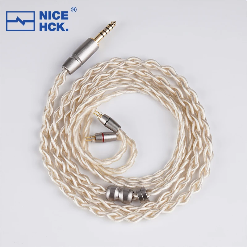 

NiceHCK LightLove 7N посеребренный высокопроводимый Медный + медный HIFI-кабель 3,5/2,5/4,4 MMCX/2Pin для Yume Ultra Winter