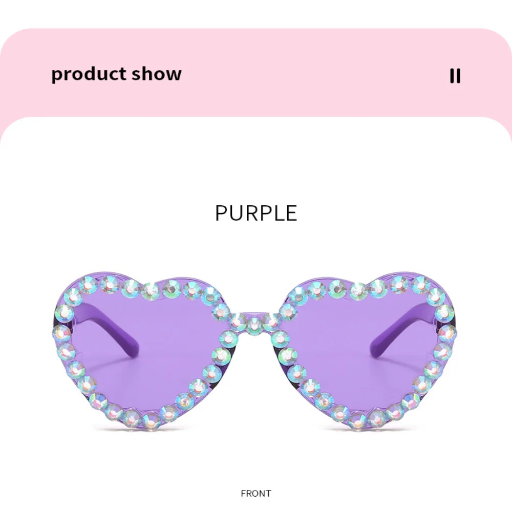 Lentes de Sol Rimless Corazón con Strass (UV400) Sbd585ce7922740af8c21c90cba56f3e6h
