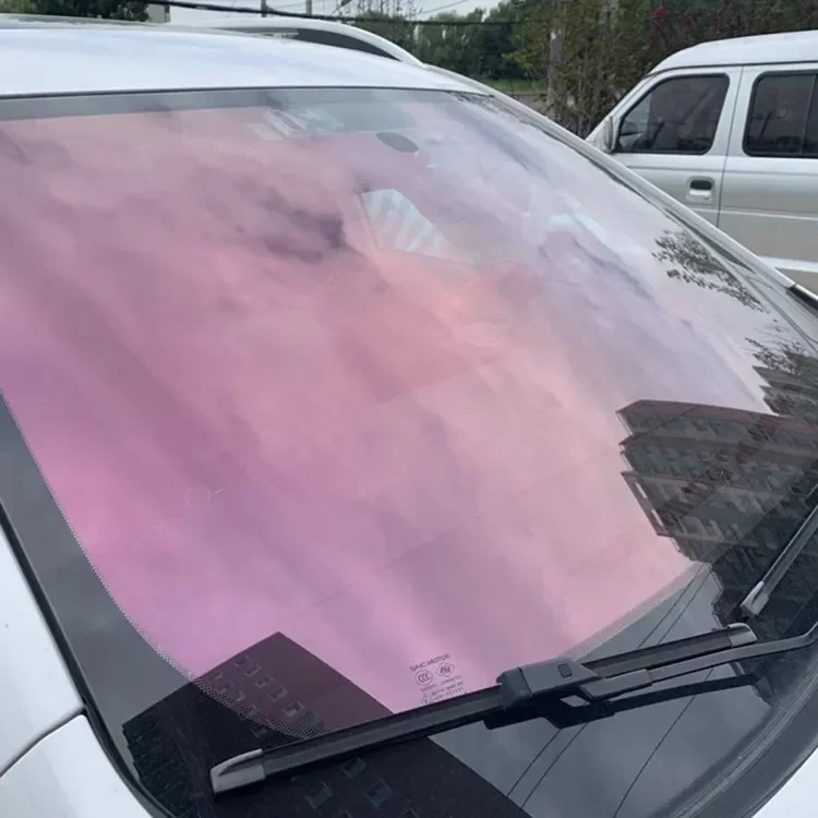 

High IR rejection VLT 65% Purple light colorful chameleon car window film