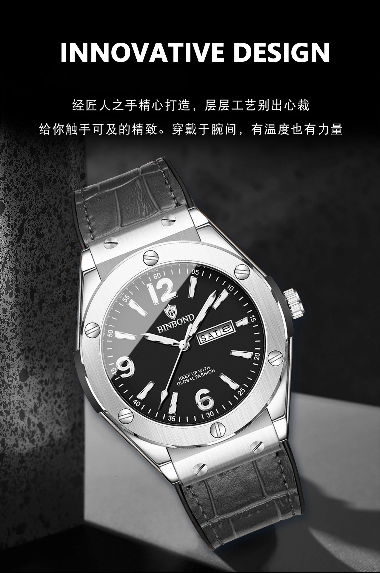 BINBOND B225 Men's Watch description image 3