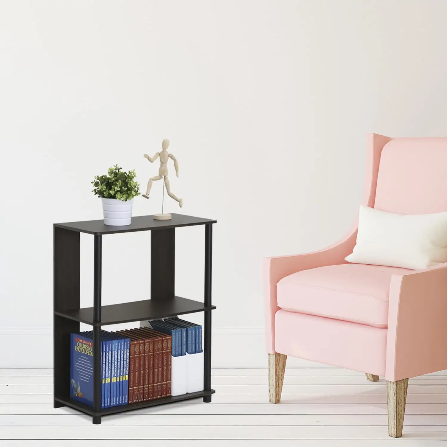 

Шкаф Furinno JAYA с простым дизайном, Ореховый