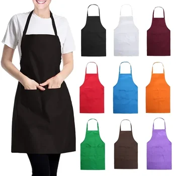 Adjustable Unisex Cooking Apron with Pockets 1