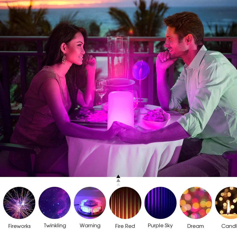 Bluetooth Smart Touch Bedside Table Lamp Dimmable RGB LED Night Light Rechargeable kids Desk Lamp Camping Room Atmosphere Decor