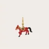 1Pc Fashion Niche Enamel Red Horse Pendant Necklace for Women Keychain Pendant Sweet Cool Party Jewelry Valentine's Day Gift 3