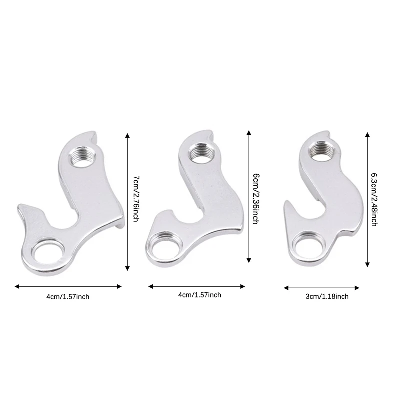 1/3 stücke Schaltauge Berg Rennrad Rahmen Schwanz Haken Universal Schaltauge Edelstahl Rahmen Getriebe Schwanz Haken – Detail 2