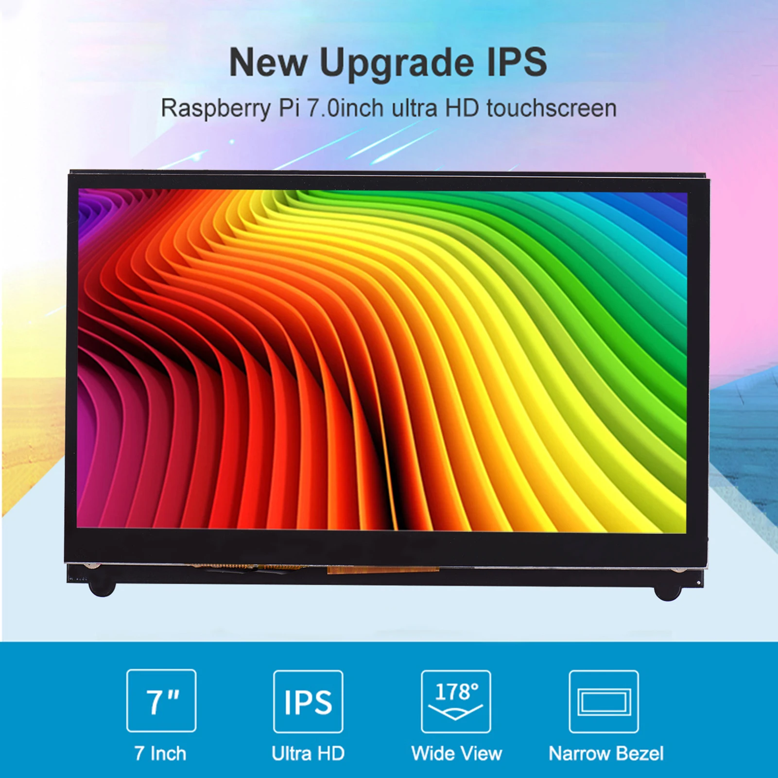 USB HD ̽ ִ  ޴ , 7 ġ HD IPS  ġ ũ ÷, 1024*600 ػ