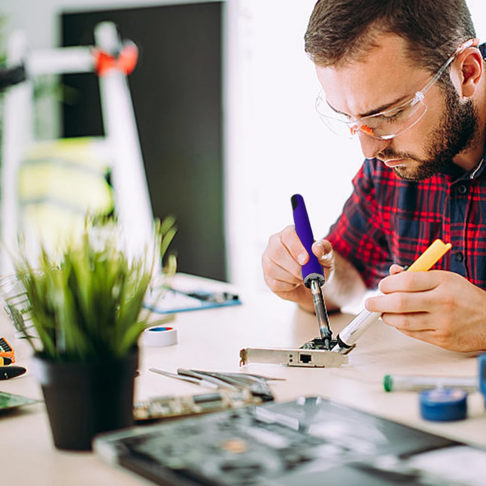 2.7V/3.4V/4.2V Adjustable USB Electric Soldering Iron 510 Thread Battery Pen Digital Preheating Battery Solder Iron Welding Tool