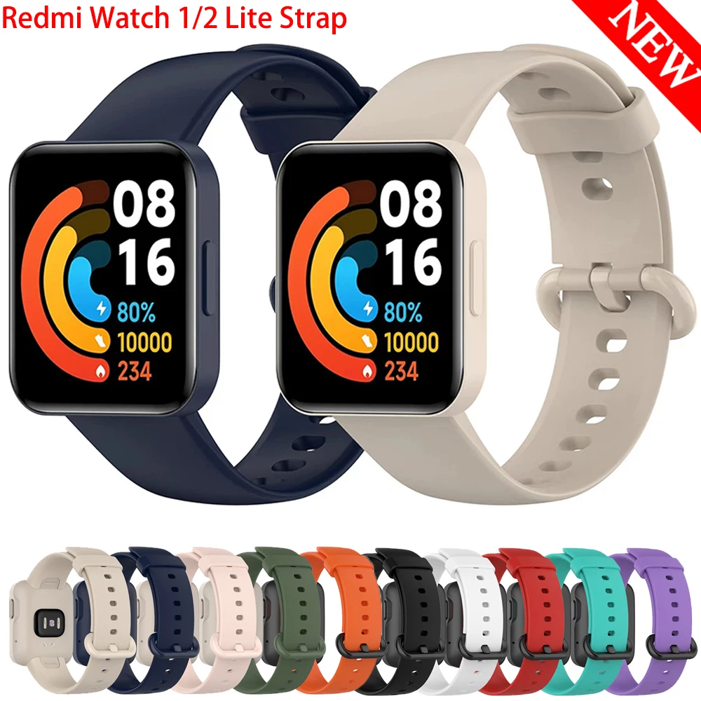 

Replacement Strap For Redmi Watch 2 Lite Strap Replacement Silicone Smartwatch Watchband Wristband Bracelet Mi Watch Lite band