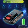 4-Inch Portable Handheld Mini Electric Chainsaw with 2 Batteries High Efficiency Lightweight Cordless Chainsaw Wood Cutting and 4