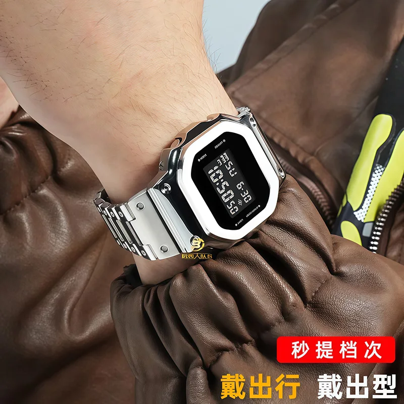 Metal Bezel Stainless Steel Watchband