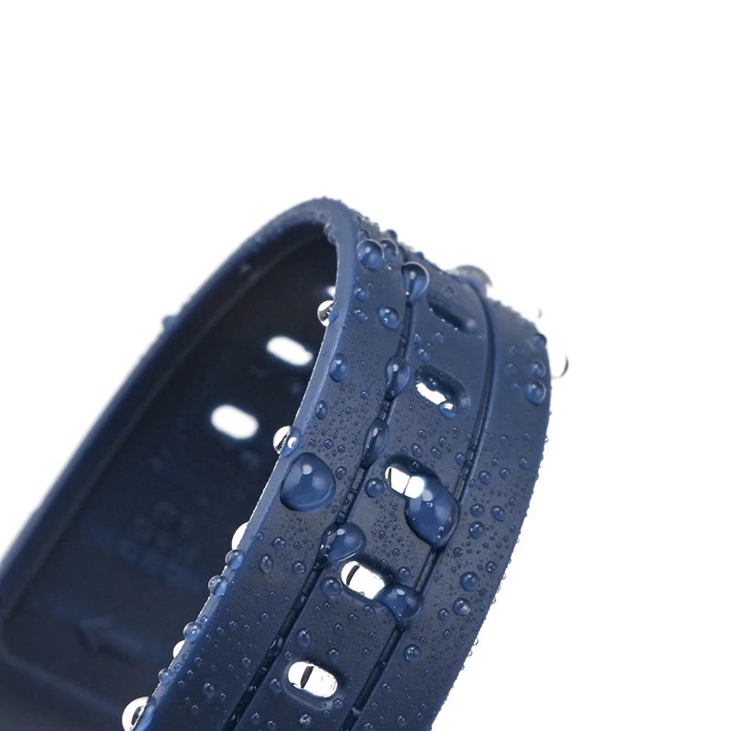 Sport Waterproof Resin Strap with Stainless Steel Buckle, 18mm TPU Replacement Watch Band