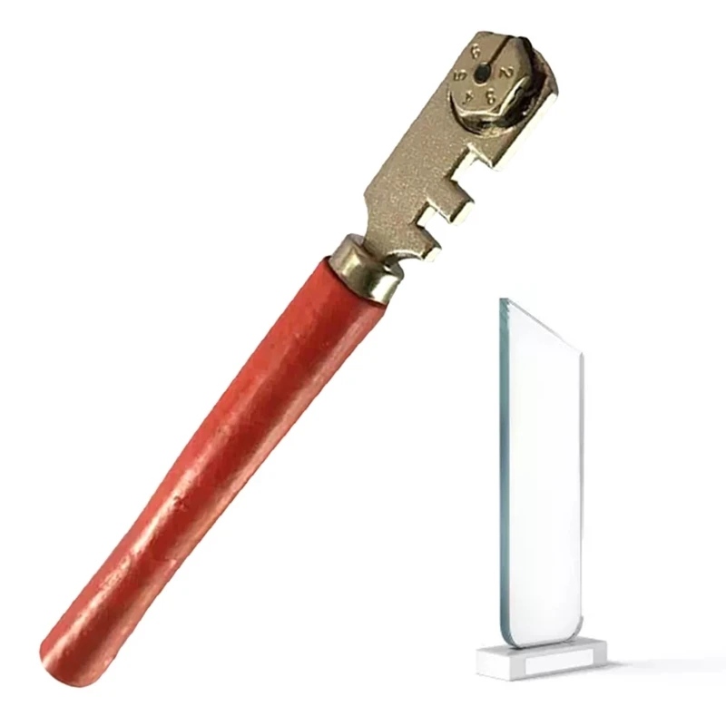 Glass Cutter Six-wheel Round Handle Flat Cutting Tool Cutting Glass Tiles Carbide Cutter Wheel M4YD glass cutter tile glass cutter