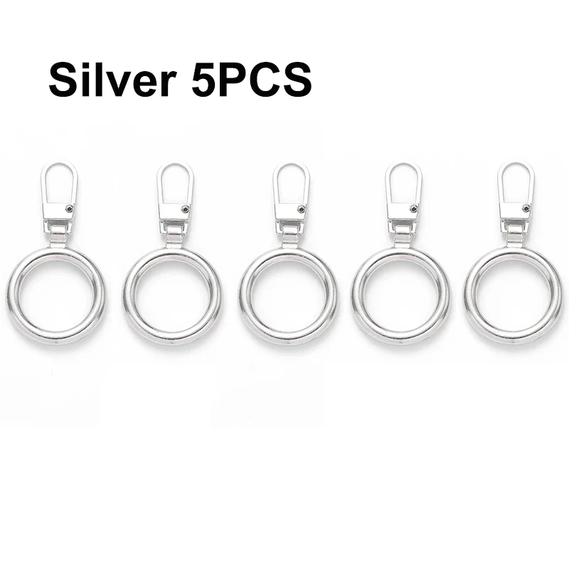 Round-Silver 5Pcs