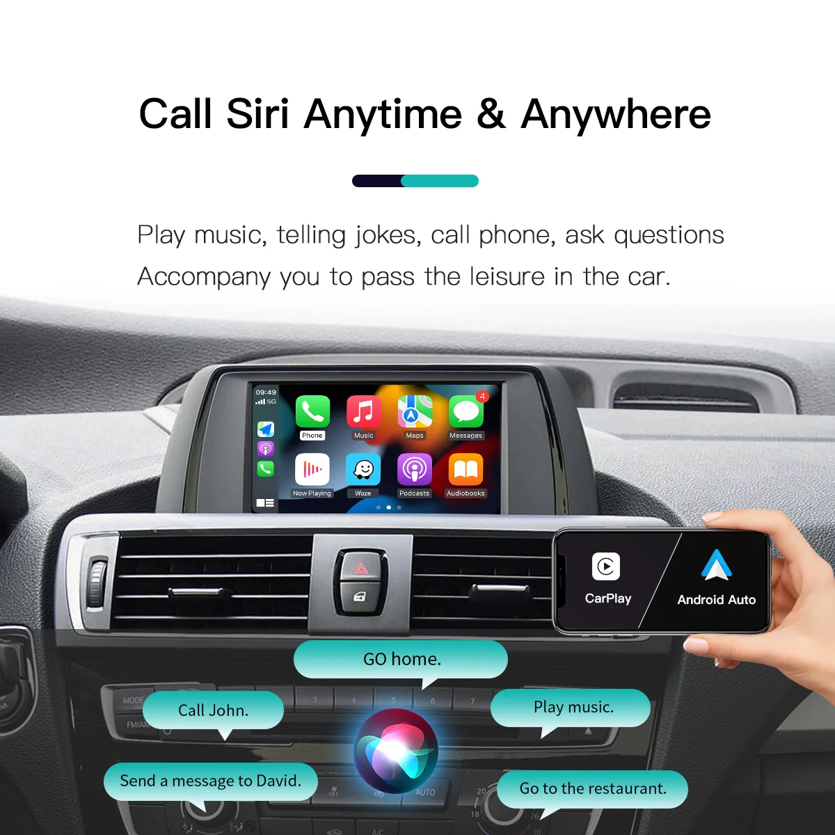  CarPlay  ȵ̵ ڵ BMW NBT CIC ý 1 2 3 4 5 6 7 ø X1 X3 X5 X6 ̴ F20-F25 F30-D36 F10 F48 F11 F10