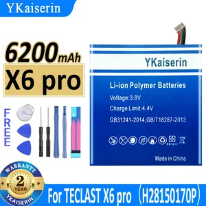 YKaiserin H28150170P Ver 6200mAh Battery for TECLAST X6 Pro H28150170P X6Pro 28168148 Batteria