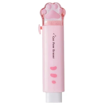 Gomma push pull creativa con zampa di gatto per gomma regalo per materiale scolastico di cancelleria carino per studenti