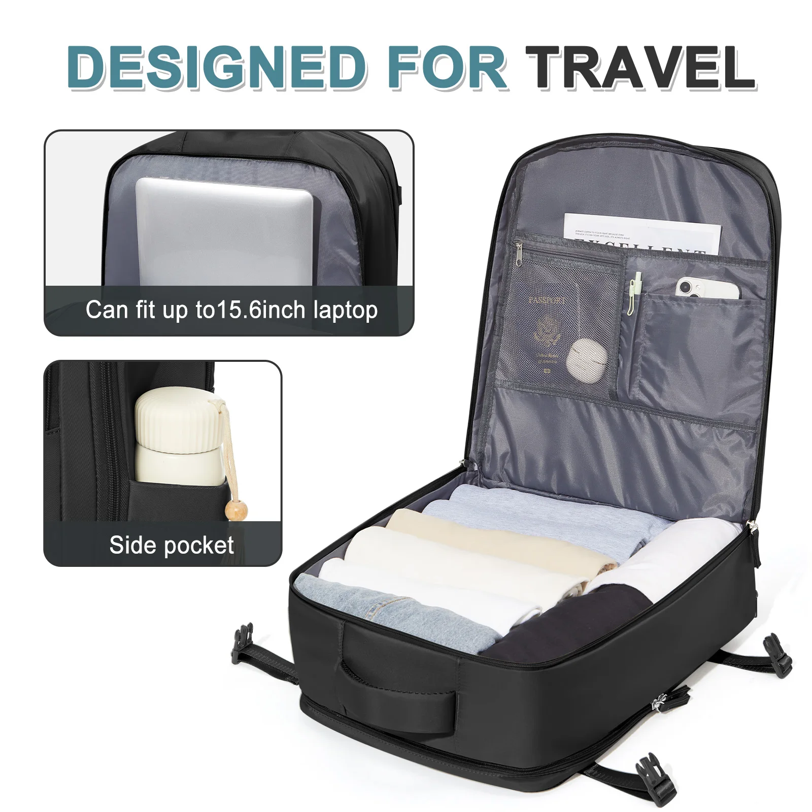 Travel Cabin Airplane Easyjet 45x36x20 Travel Backpack Suitcases Waterproof Backpack Cabin Luggage Laptop Anti-theft Backpack