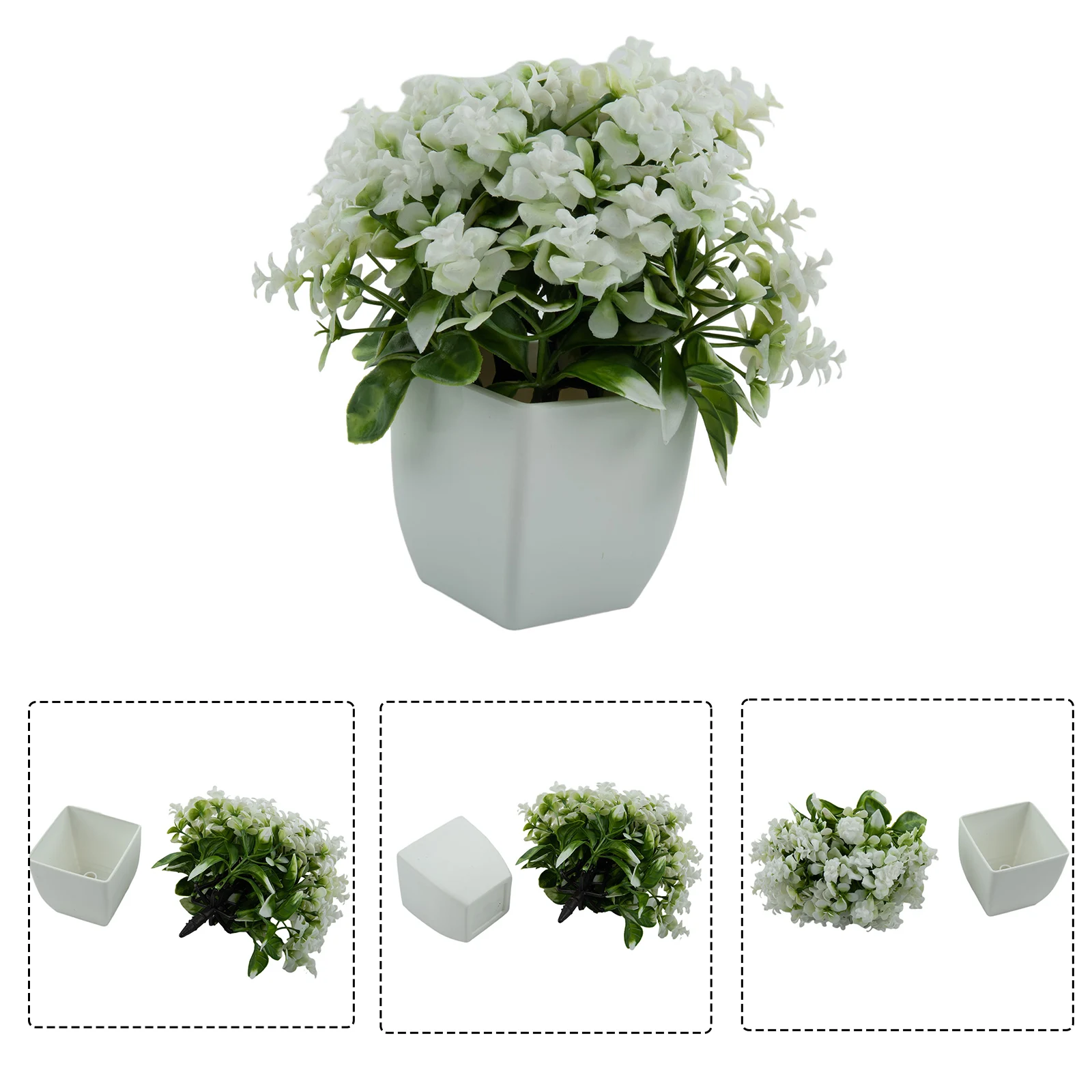 

Artificial Bonsai Simulated Plant Decoration Plastic Bonsai Potted Plants Fake Plant Flowers Potted Rose Grass Home Decoration