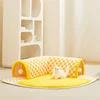 Cat Bed Can Play Cat Tunnel Dog House Bed Kitten Dog Basket Bed Cute Cat House Home Mat Pet Kennel Products Cama Para Gatos 3