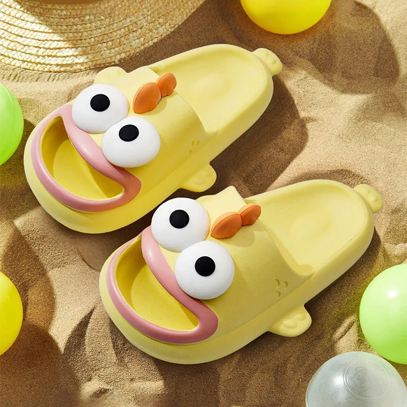 Acquista Pantofole estive da bagno interno piattaforma spessa antiscivolo casa pasquale cartone animato infradito sandali da spiaggia orso scarpe da donna in Italia a partire da 10
