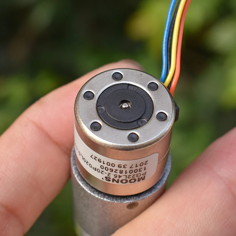 Phase, 4 Wire, Reducer Precision, Redução do Motor, Relação 1:45.2, 22mm