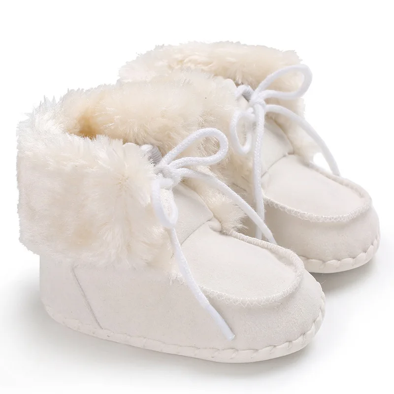 Winter Warm Baby Boots for Boy and Girls Newborn Bootie Infant Toddler Black Pink Gray Shoes Floor First Walkers 2