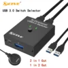 KCEVE USB 3.0 Switch Selector,Bi-Directional USB Switch 2 in 1 Out / 1 in 2 Out,USB Switcher for 2 Computer Share Keyboard Mouse 1