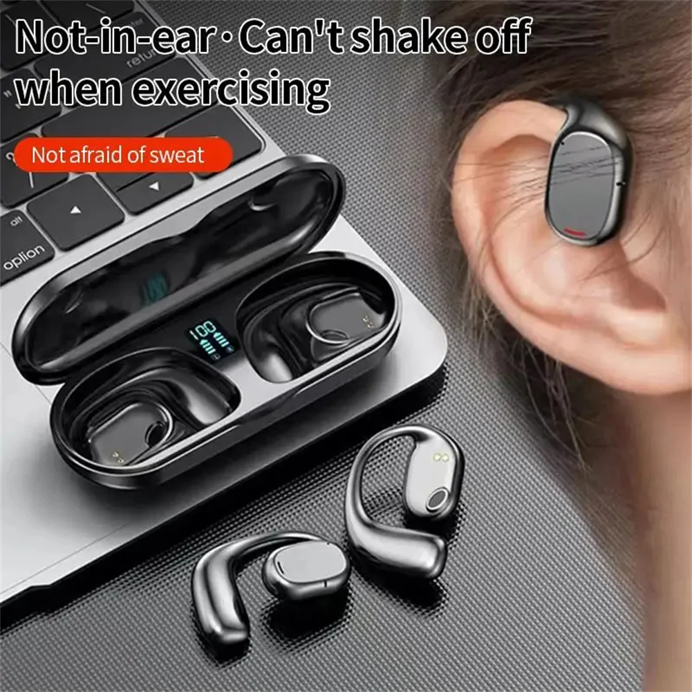 JS270 Wireless Earbuds Waterproof Bone Conduction Earphones Ultra Long Battery Life Headphones For Cell Phone Computer Laptop