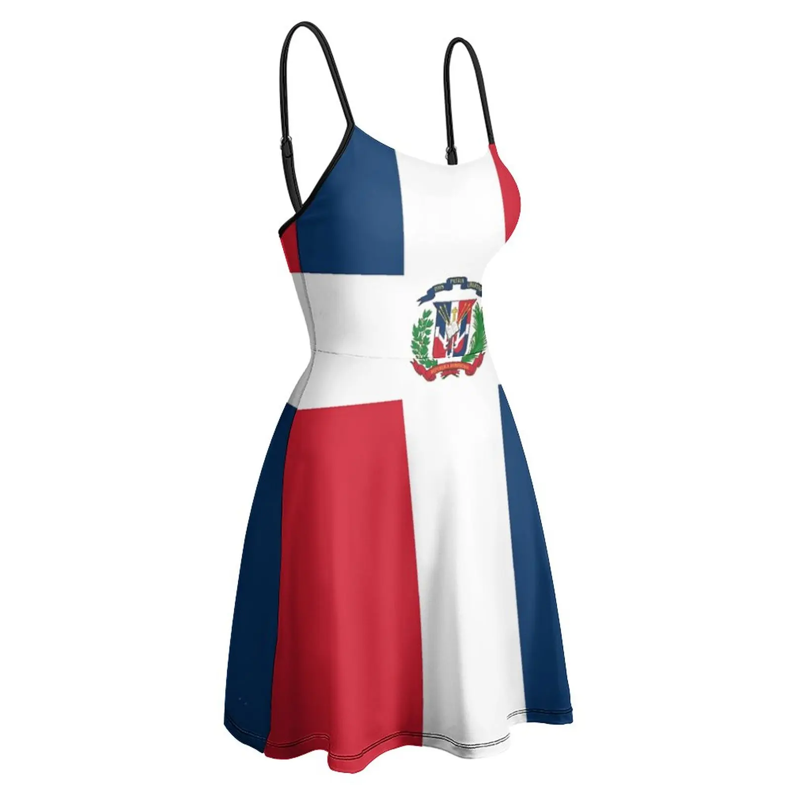 

Dominican Republic Flag Duvet Sticker T Shirt Cell Phone Case Women's Sling Dress Funny Geek Dresses Graphic Vintage Sexy Woman