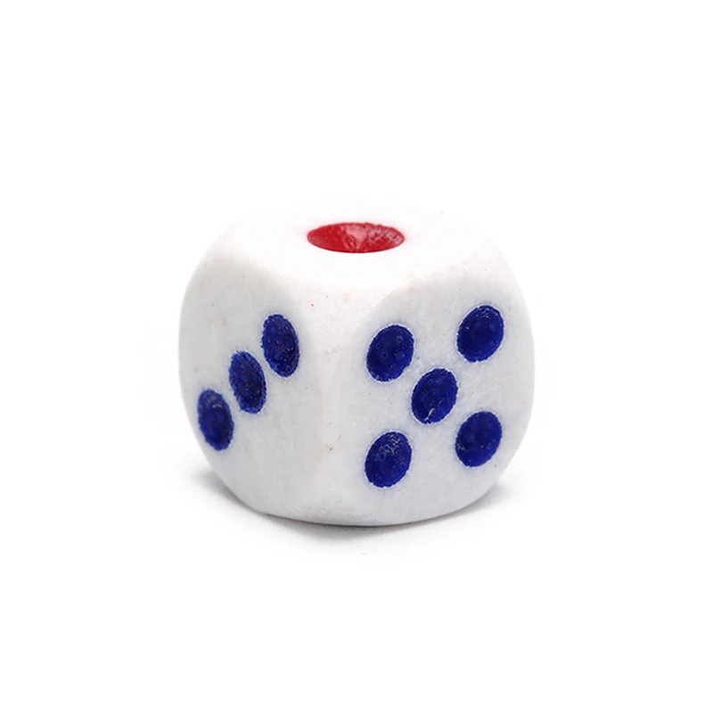 10Pcs Six Sided Square Opaque 10mm D6 Dice Portable Table Games Tool