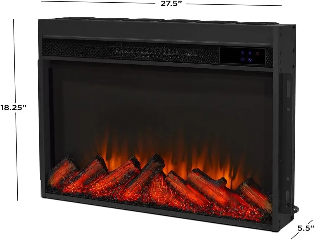 Crawford Fireplace, Real Flame, Chestnut Oak, 8020E
